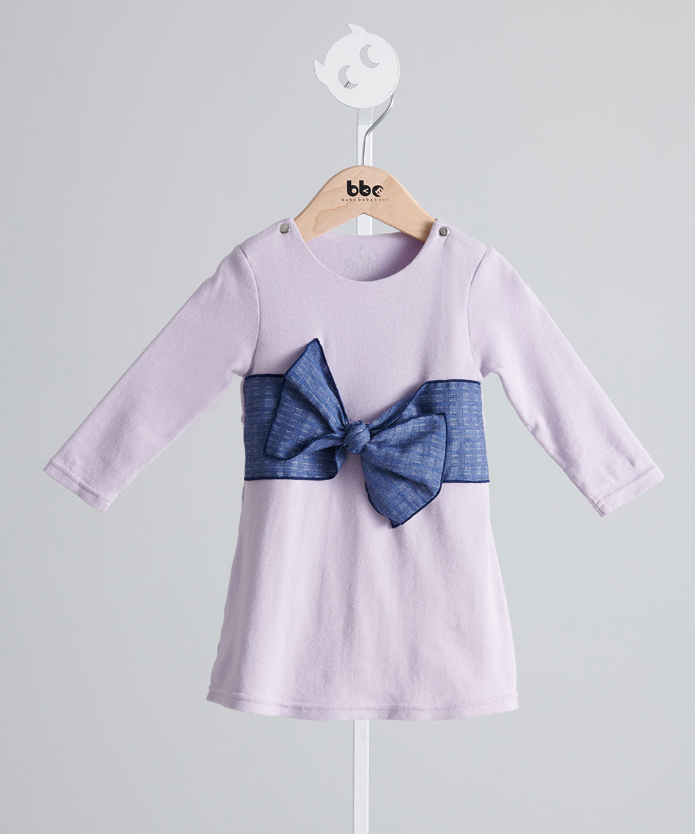 立体ちょうちょ結びワンピースロンパース