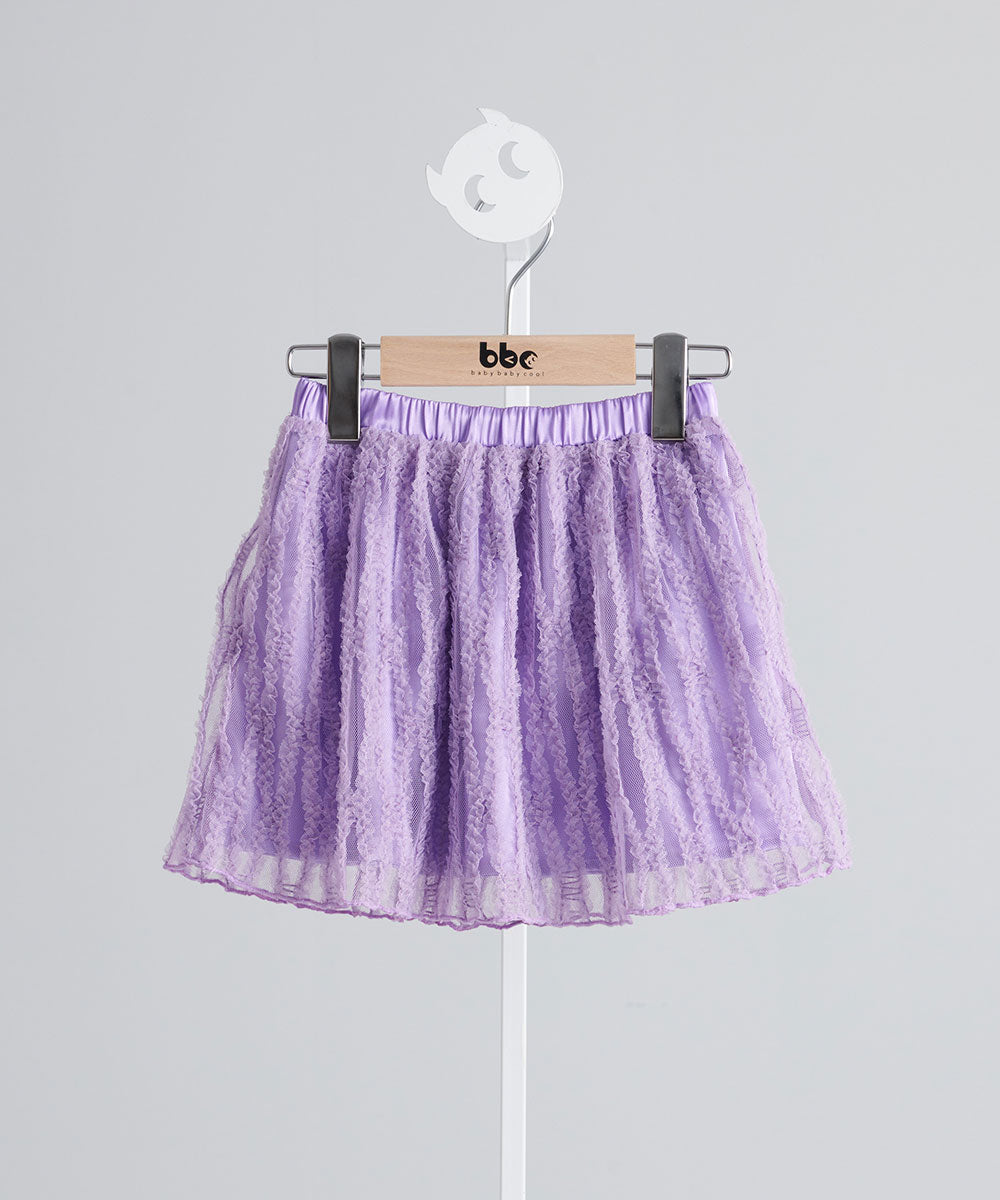 Luxuryコレクション- 夢みるフレンチレースシフォンスカート