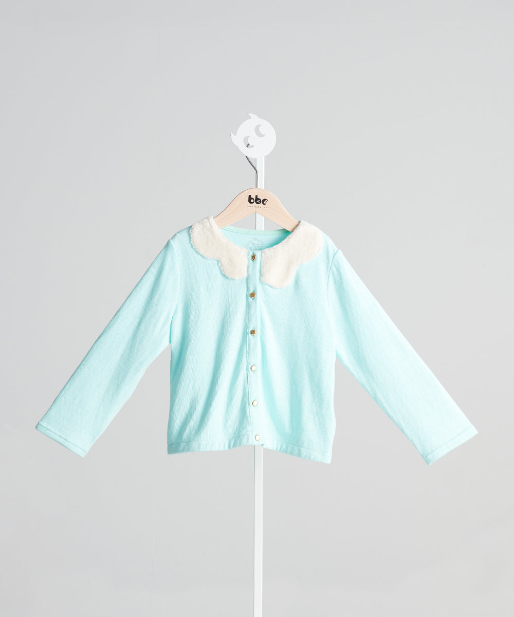 わた雲スカラップカラーカーディガン