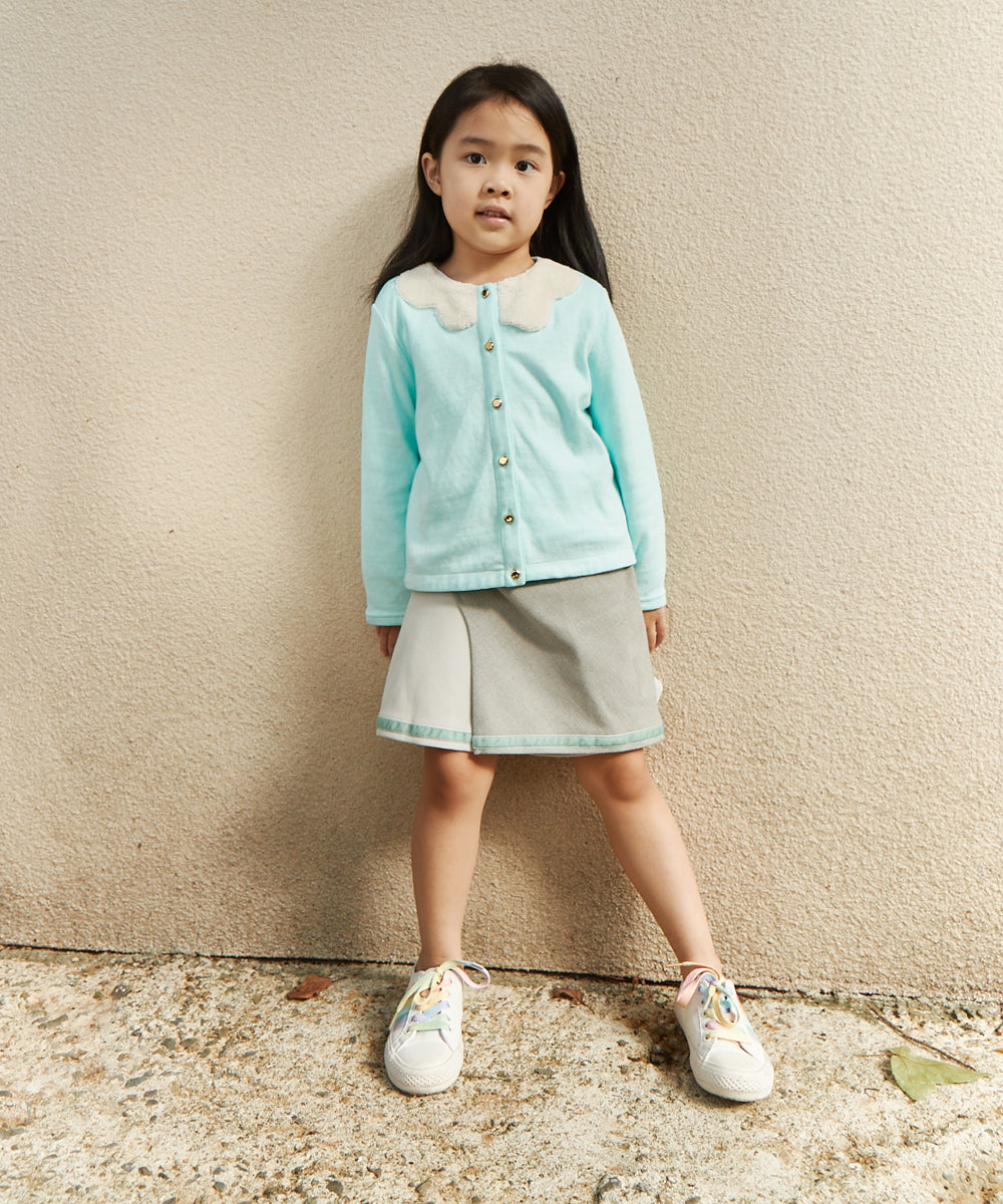 わた雲スカラップカラーカーディガン