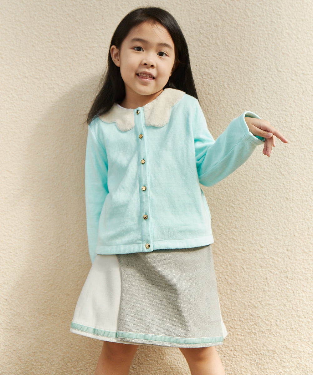 わた雲スカラップカラーカーディガン