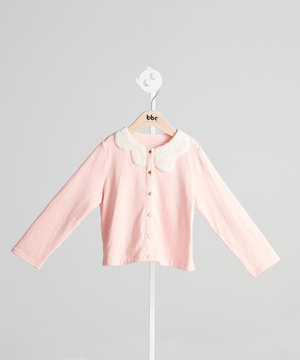 わた雲スカラップカラーカーディガン