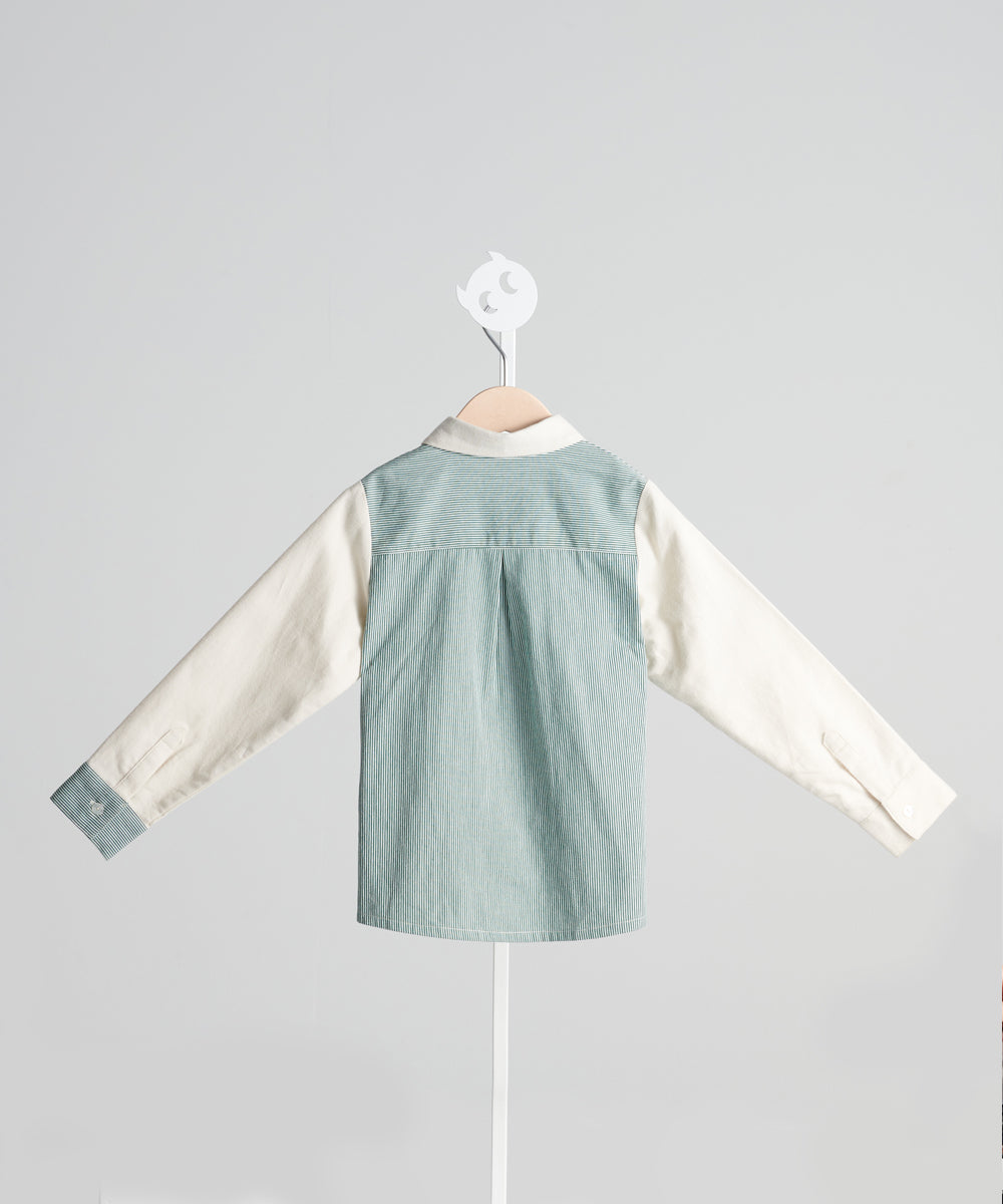 Luxuryコレクション - ジオメトリックパッチワークシャツ