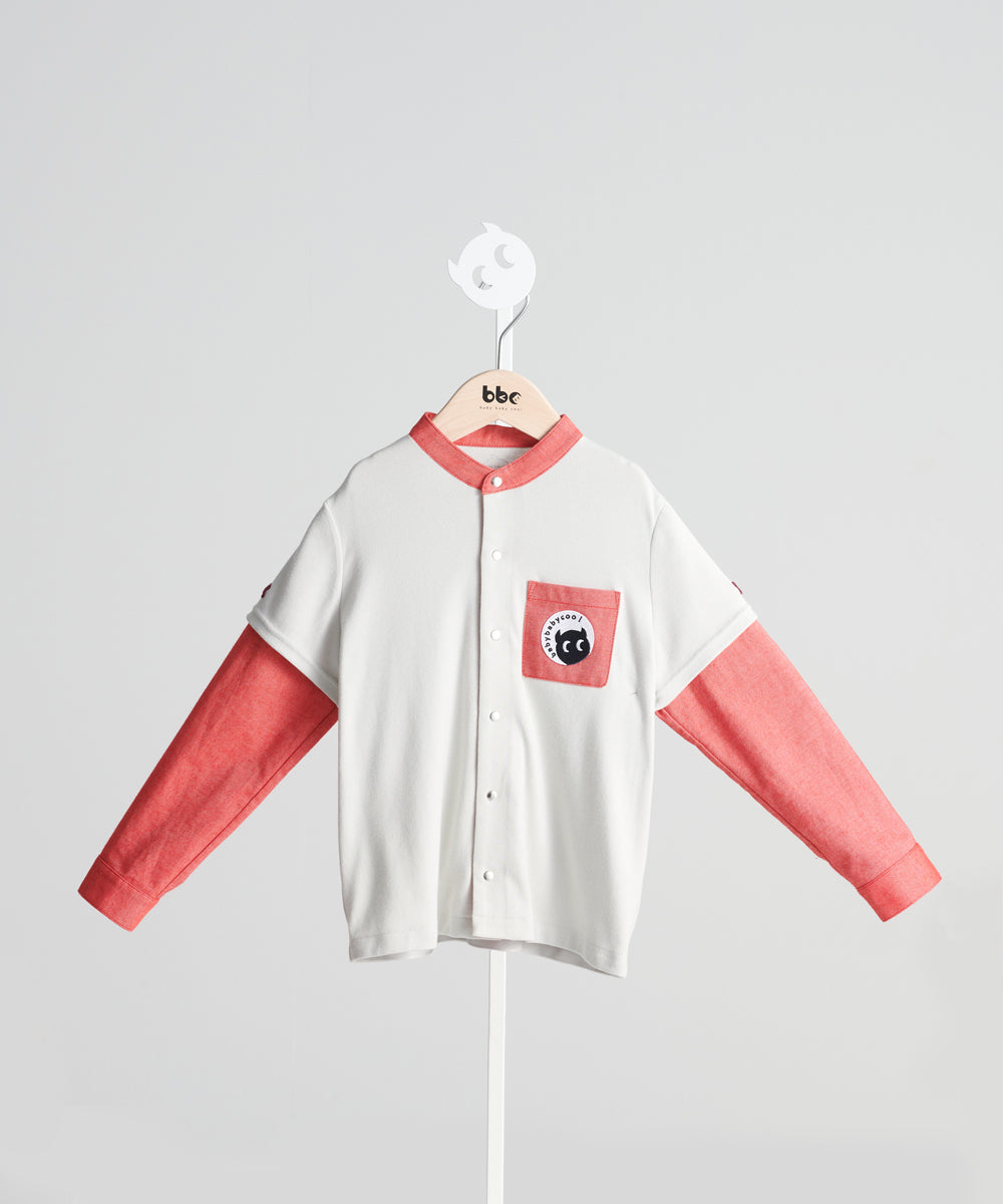 ベースボール・バンドカラーシャツ