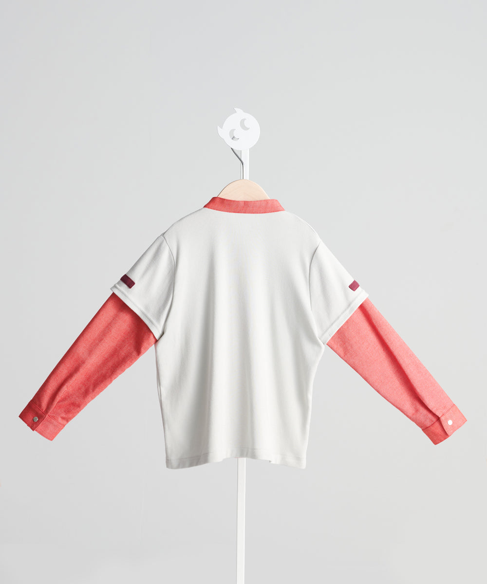 ベースボール・バンドカラーシャツ