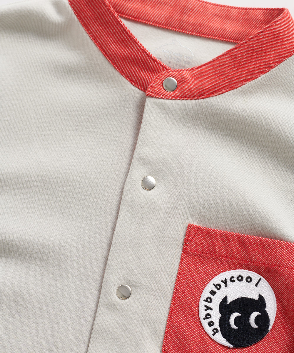 ベースボール・バンドカラーシャツ