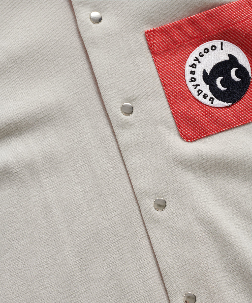 ベースボール・バンドカラーシャツ