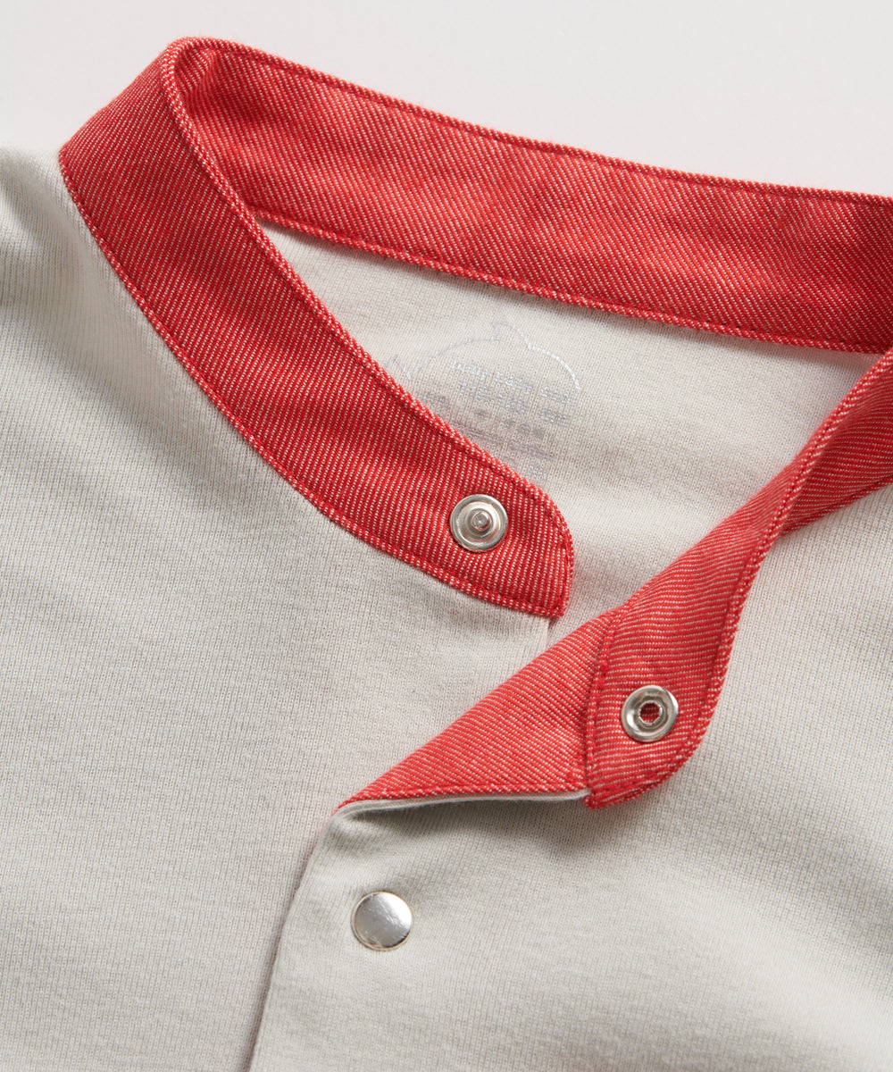 ベースボール・バンドカラーシャツ