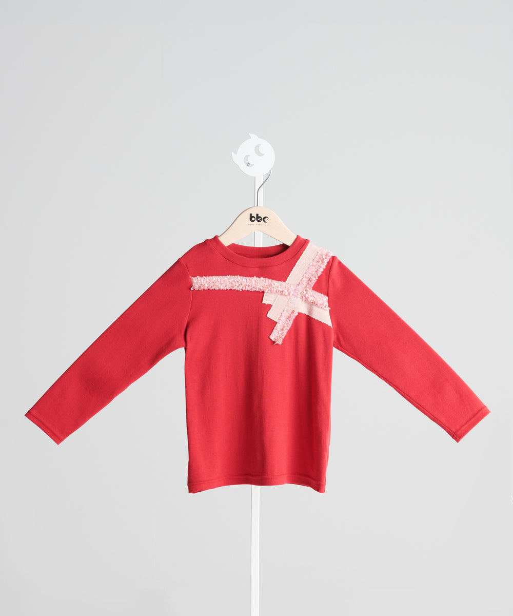 フリンジミックスドトップス