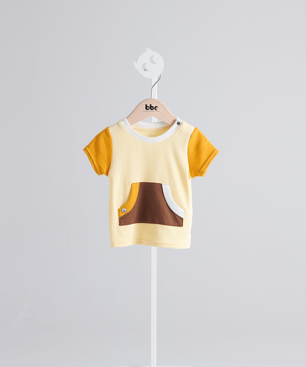 バイカラービッグポケットTシャツ