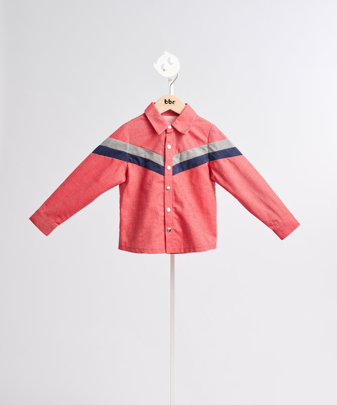 Victory パッチワークデニ ムシャツ