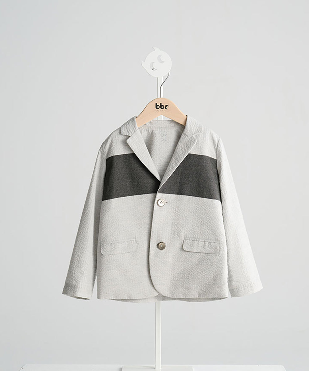 デニムバイカラージャケット