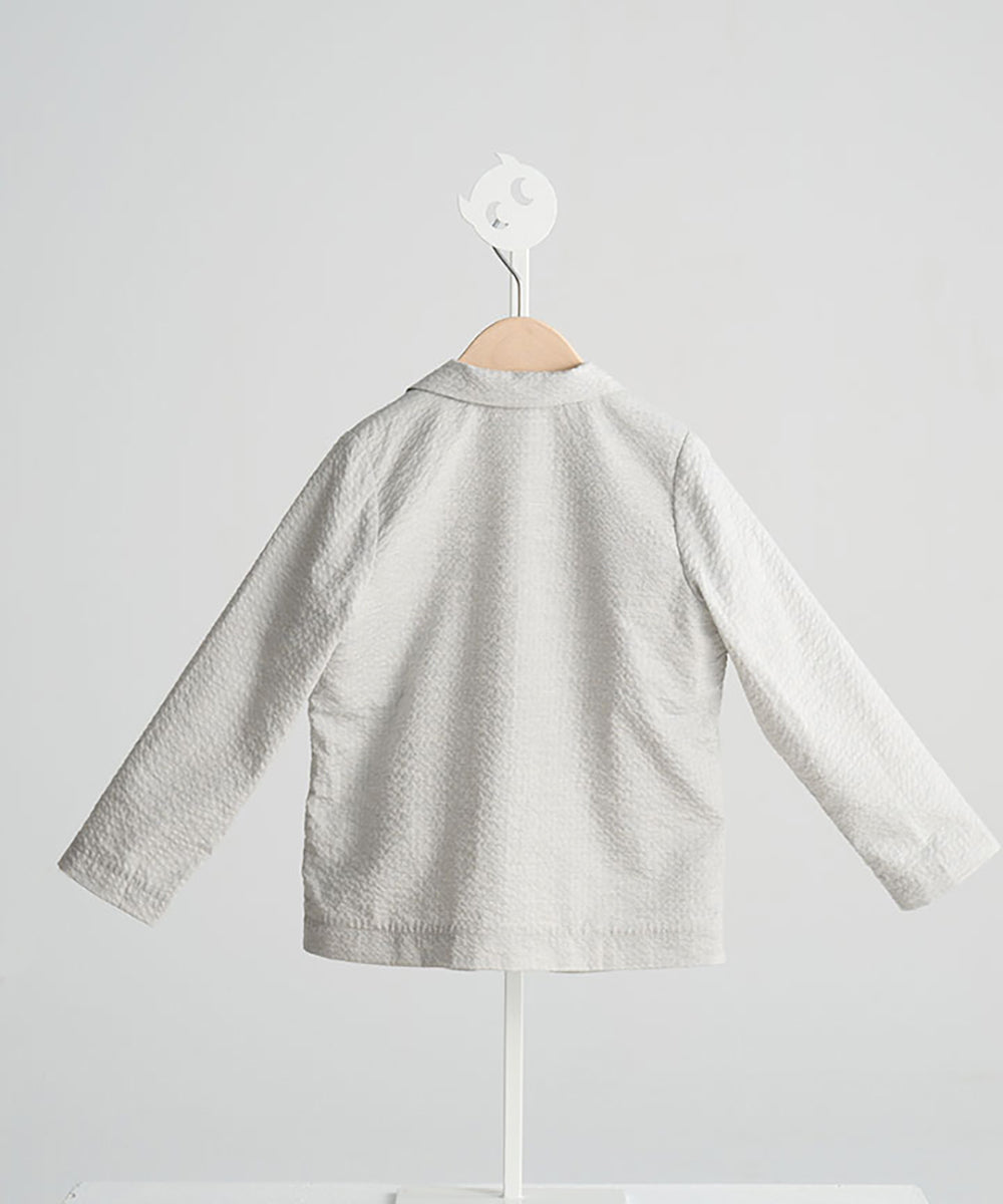 デニムバイカラージャケット