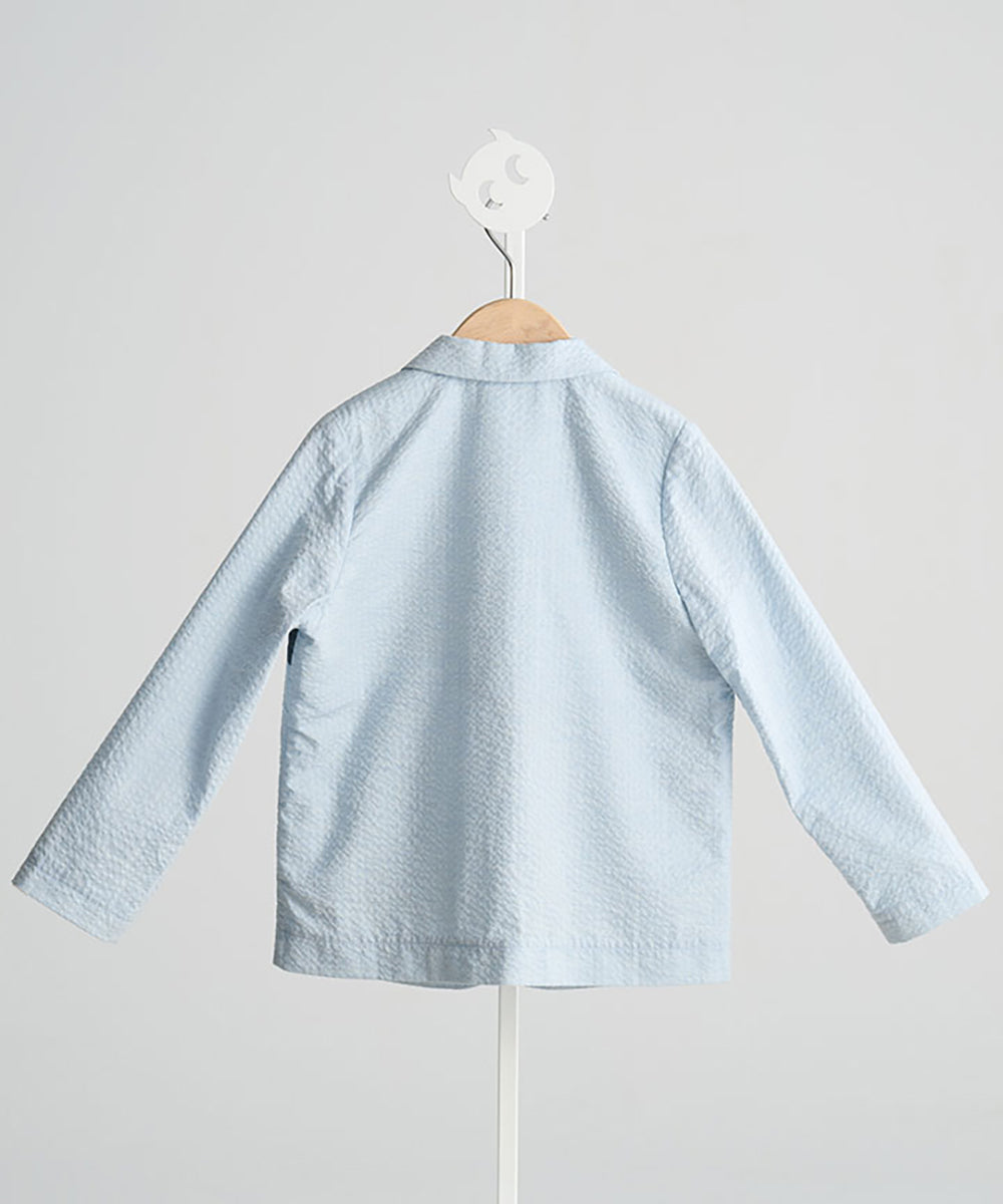 デニムバイカラージャケット