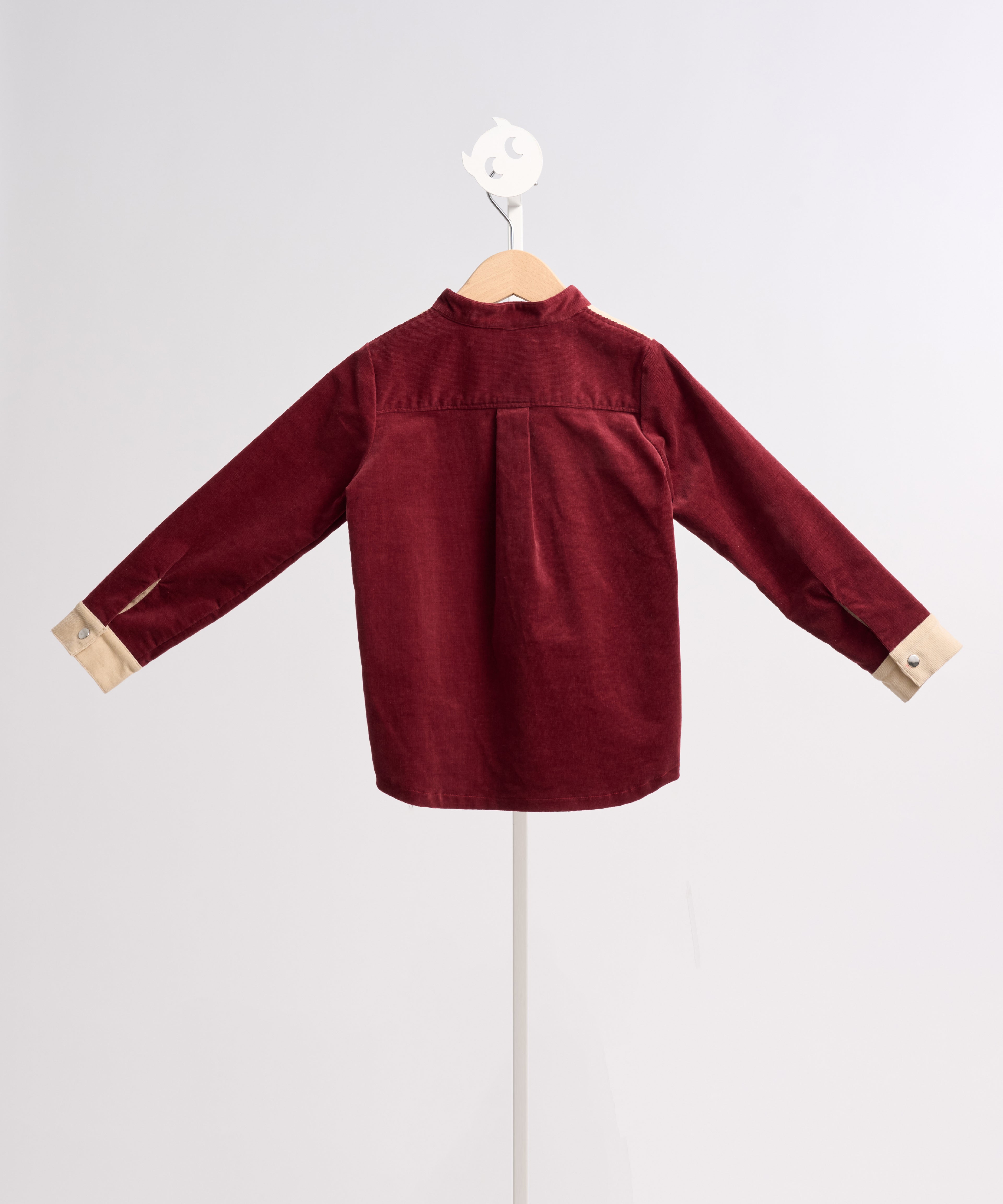 ガラスのピラミッドバイカラーシャツ