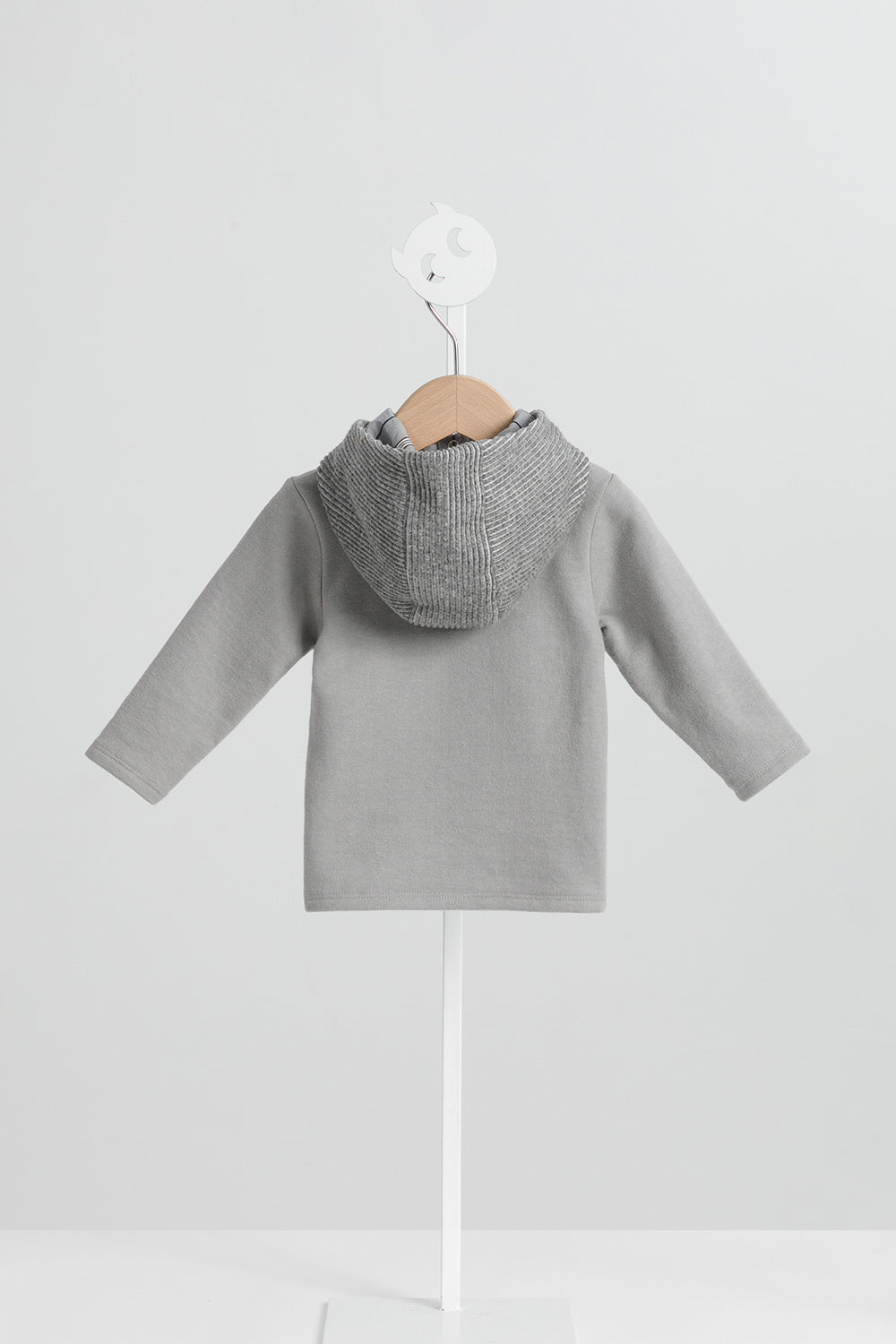 【予約商品】Mainコレクション:Warm Hug切替えフード付きトップス