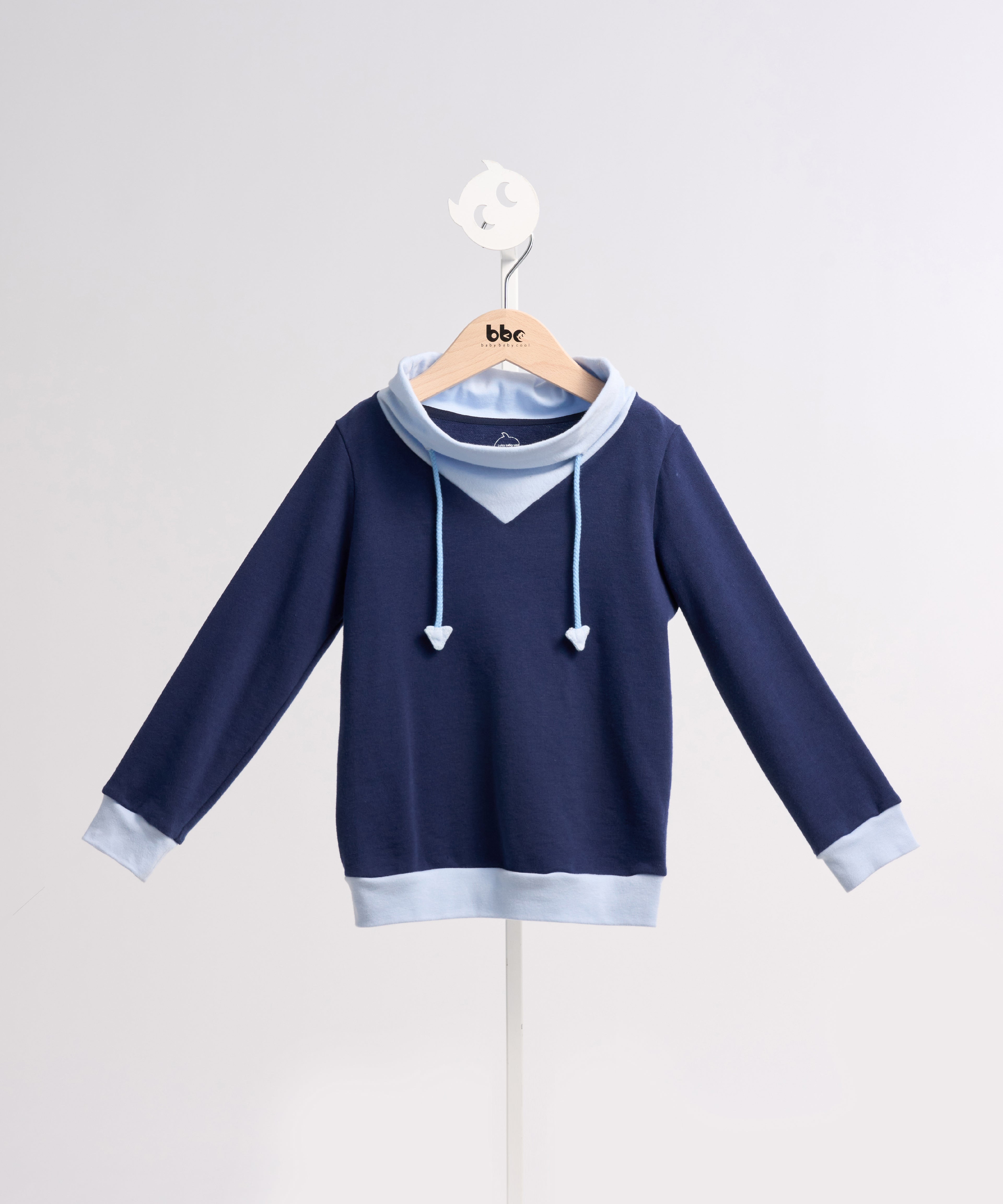 bbcモンスターロールカ ラー&パーカーひもトップス