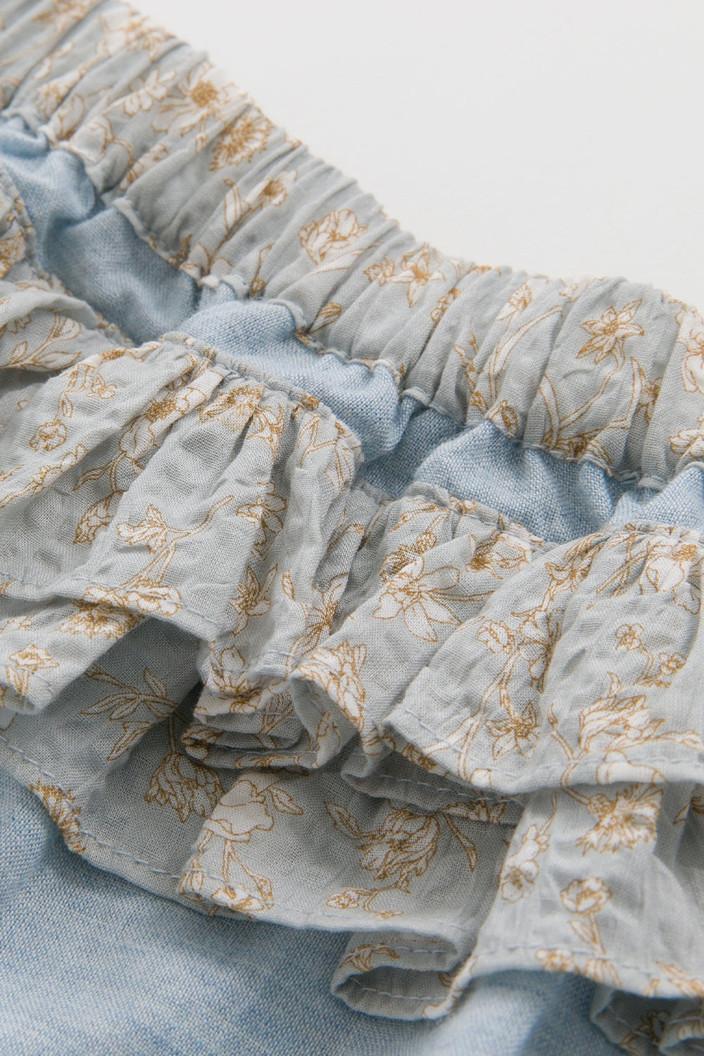 【予約商品】Luxuryコレクション:Doux Garden 花柄多層フリルブルマ