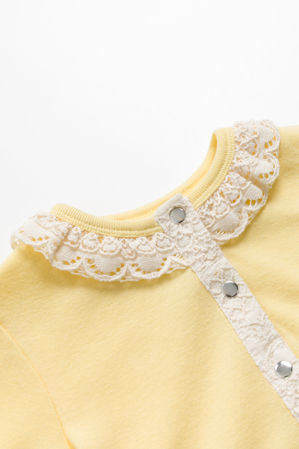 【予約商品】Mainコレクション:Petal Puffレースワンピースロンパース