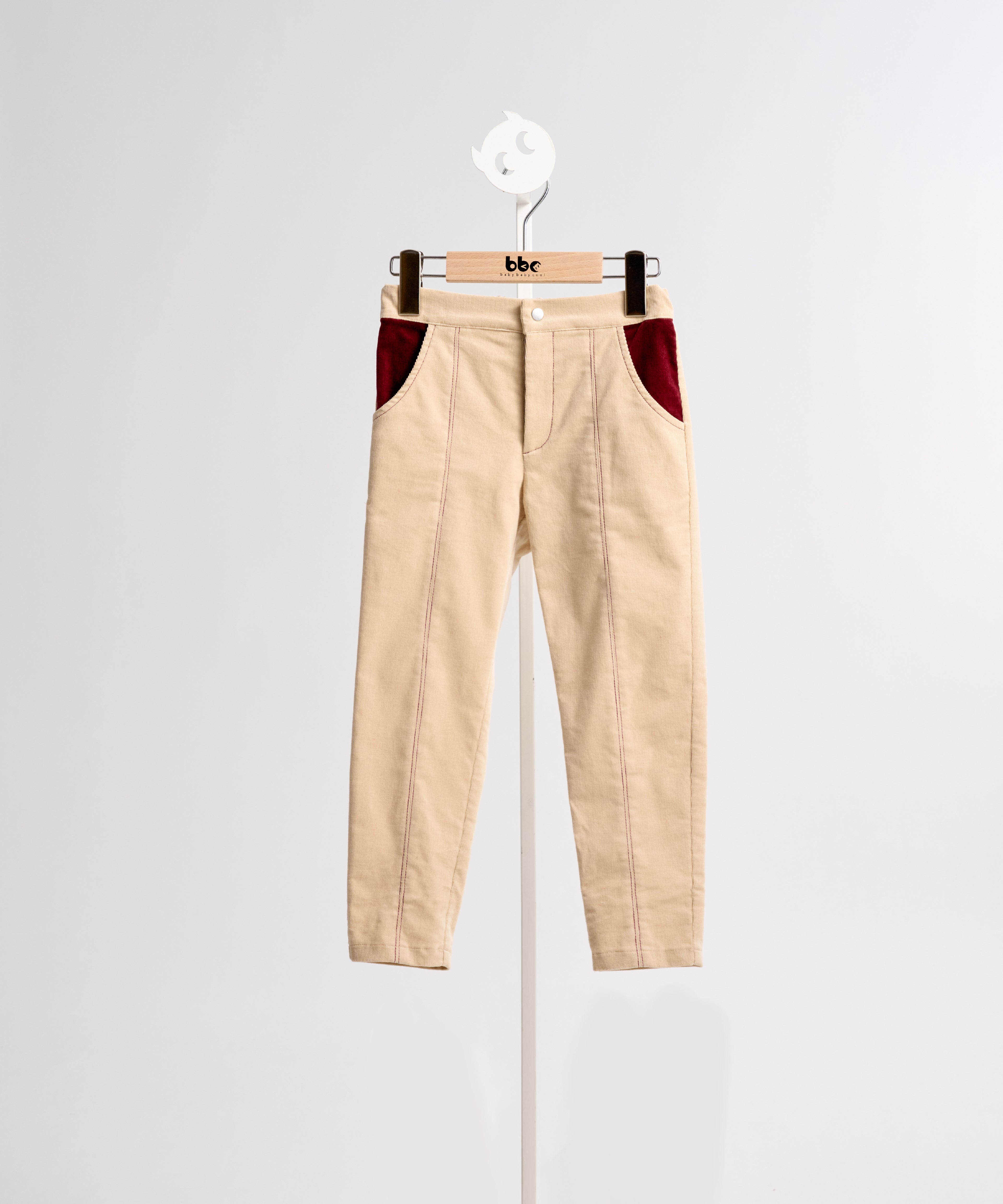 Luxuryコレクション -バイカラーポケットコーデュロイロングパンツ