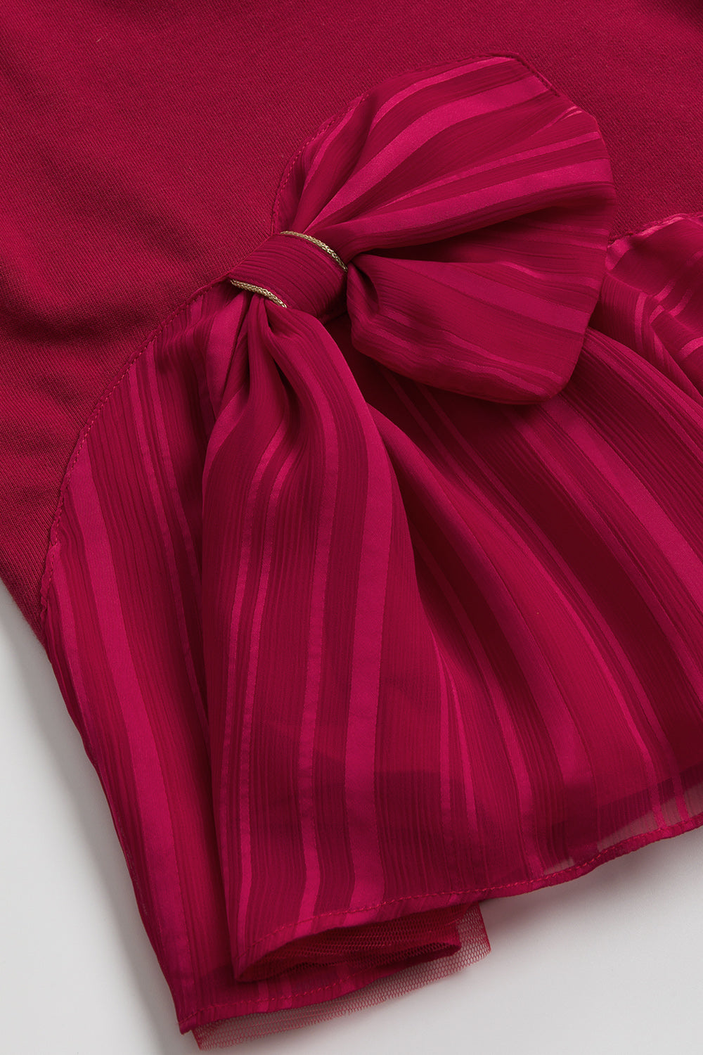 【予約商品】Mainコレクション:Ribbon Bloom 切替えブラウス