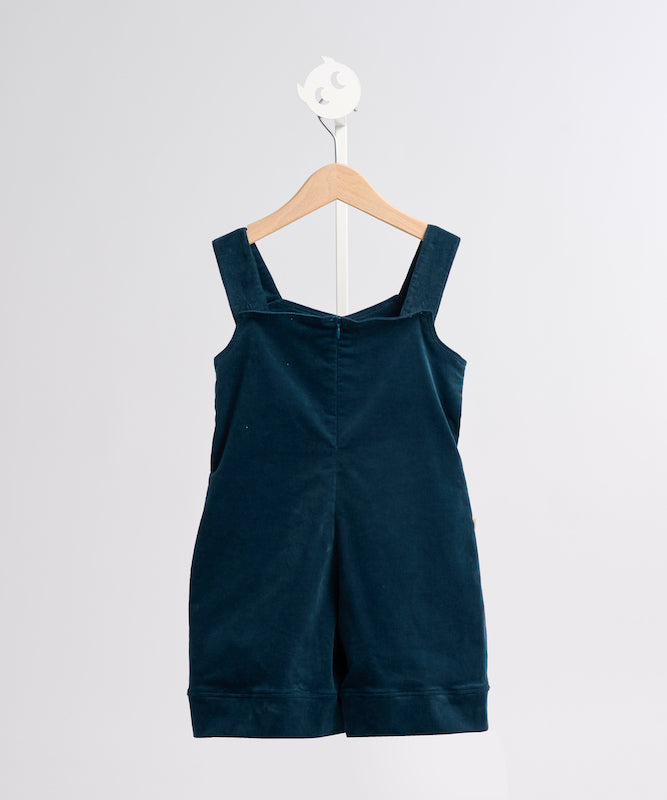 ユニークリボンコーデュロイサロペット