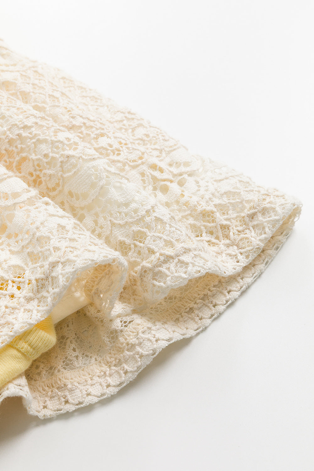 【予約商品】Mainコレクション:Petal Puffレースワンピースロンパース