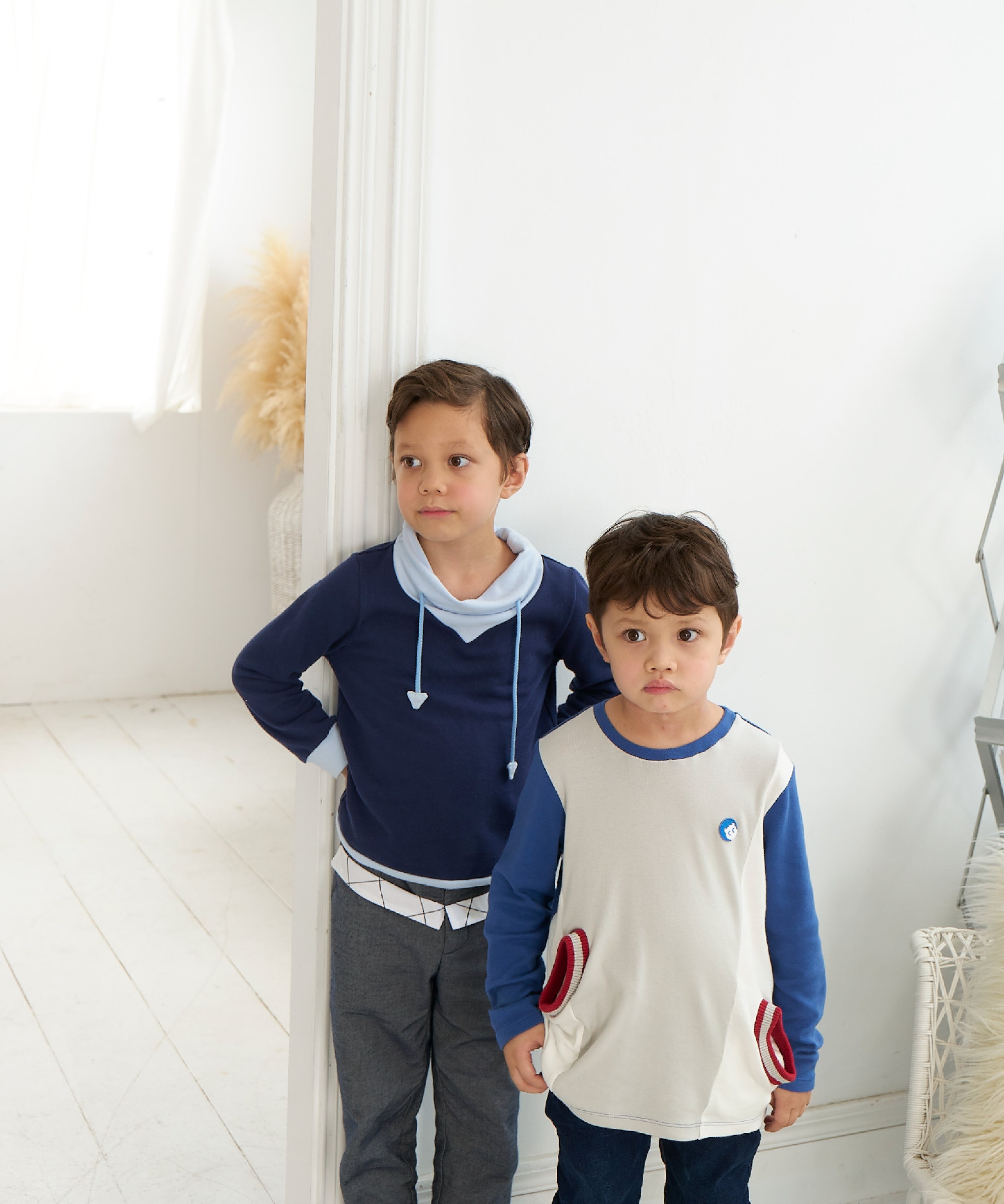 bbcモンスターロールカ ラー&パーカーひもトップス