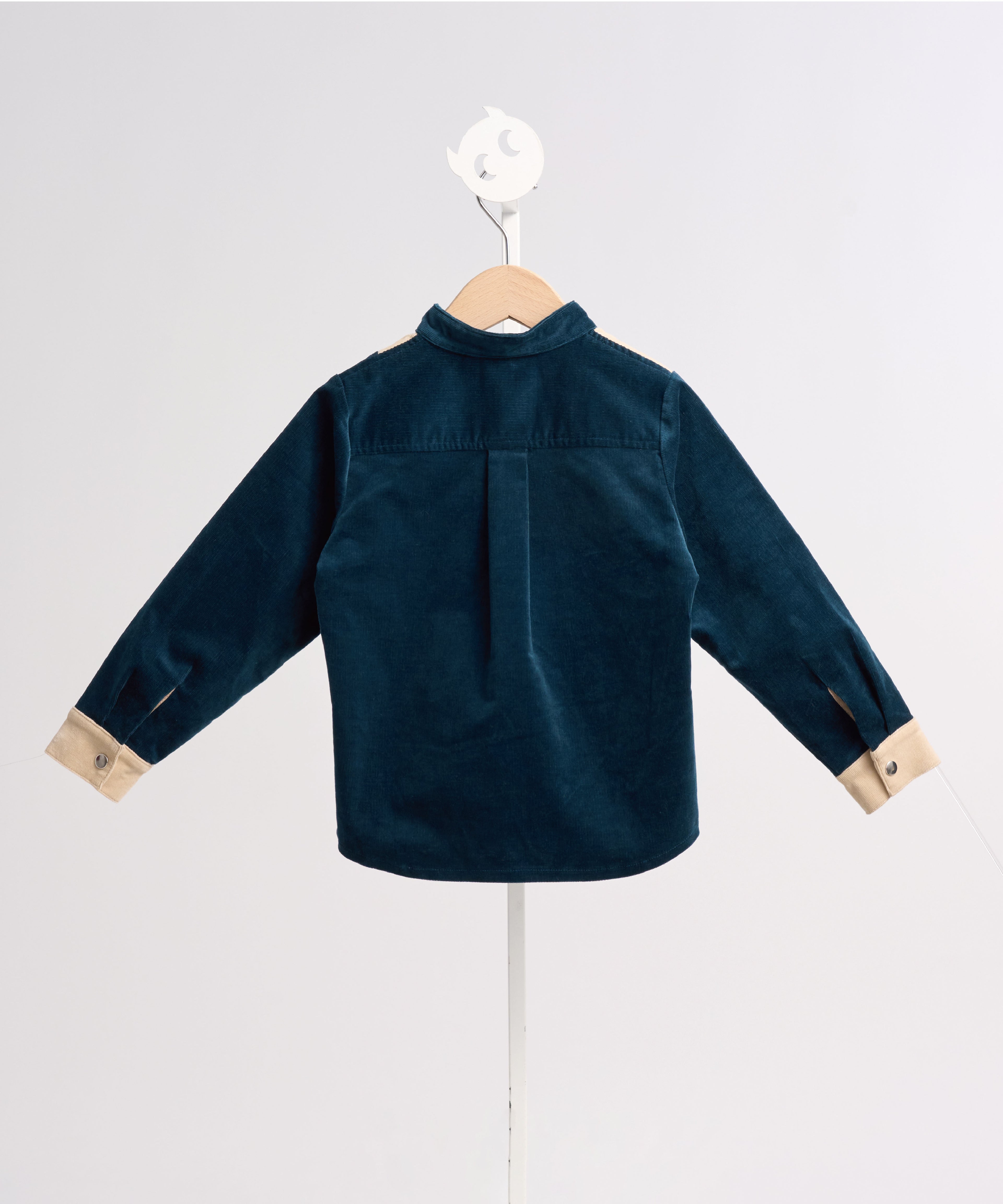 ガラスのピラミッドバイカラーシャツ