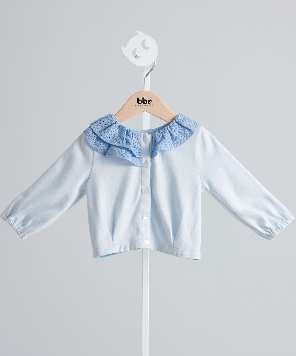 シャンソンフリルニットカーディガン