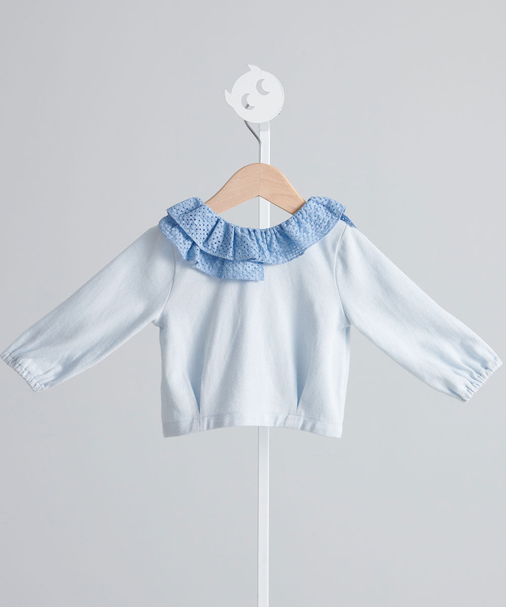 シャンソンフリルニットカーディガン