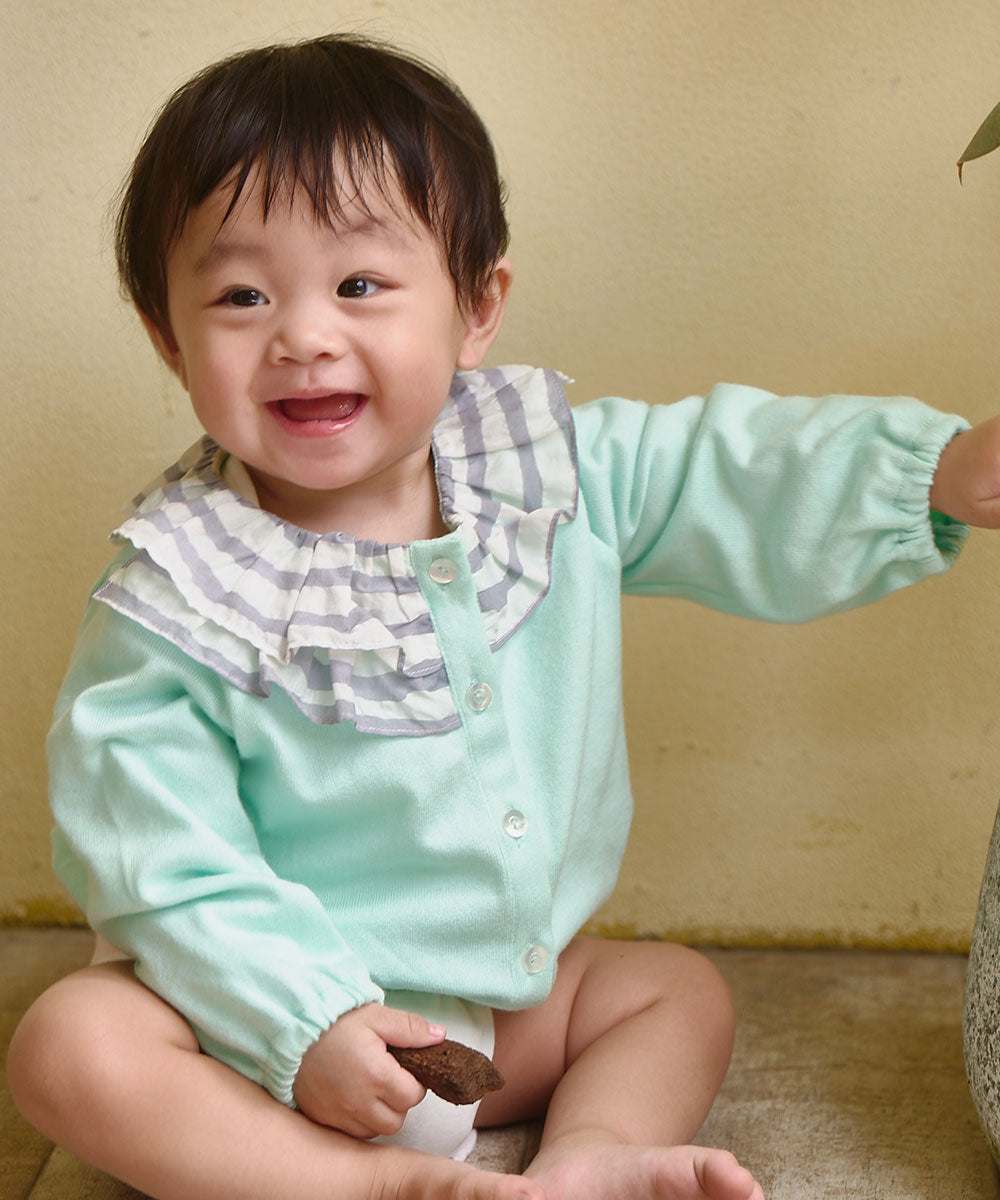 シャンソンフリルニットカーディガン