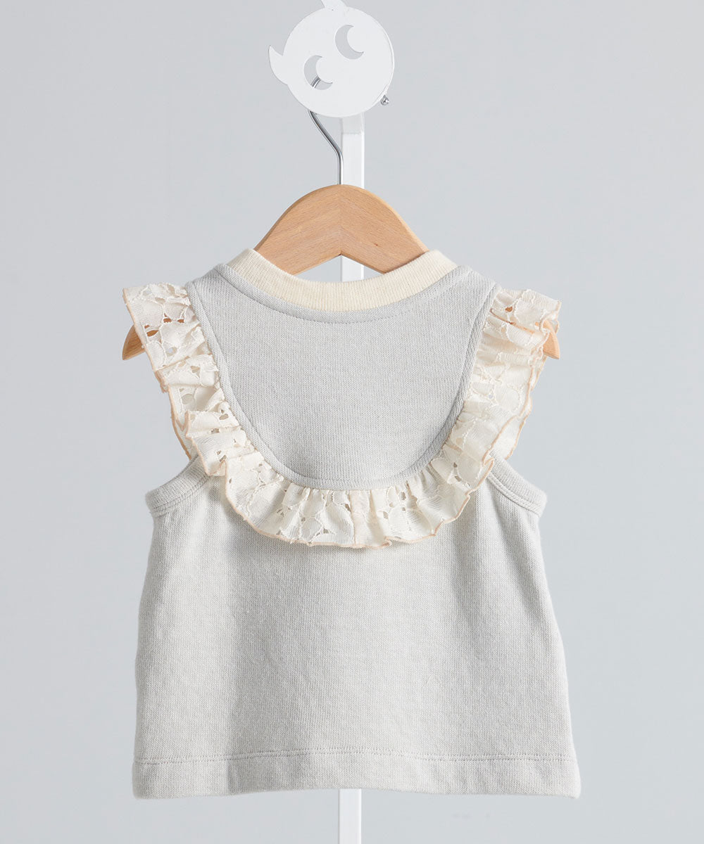 天使のフリルカーディガンベスト