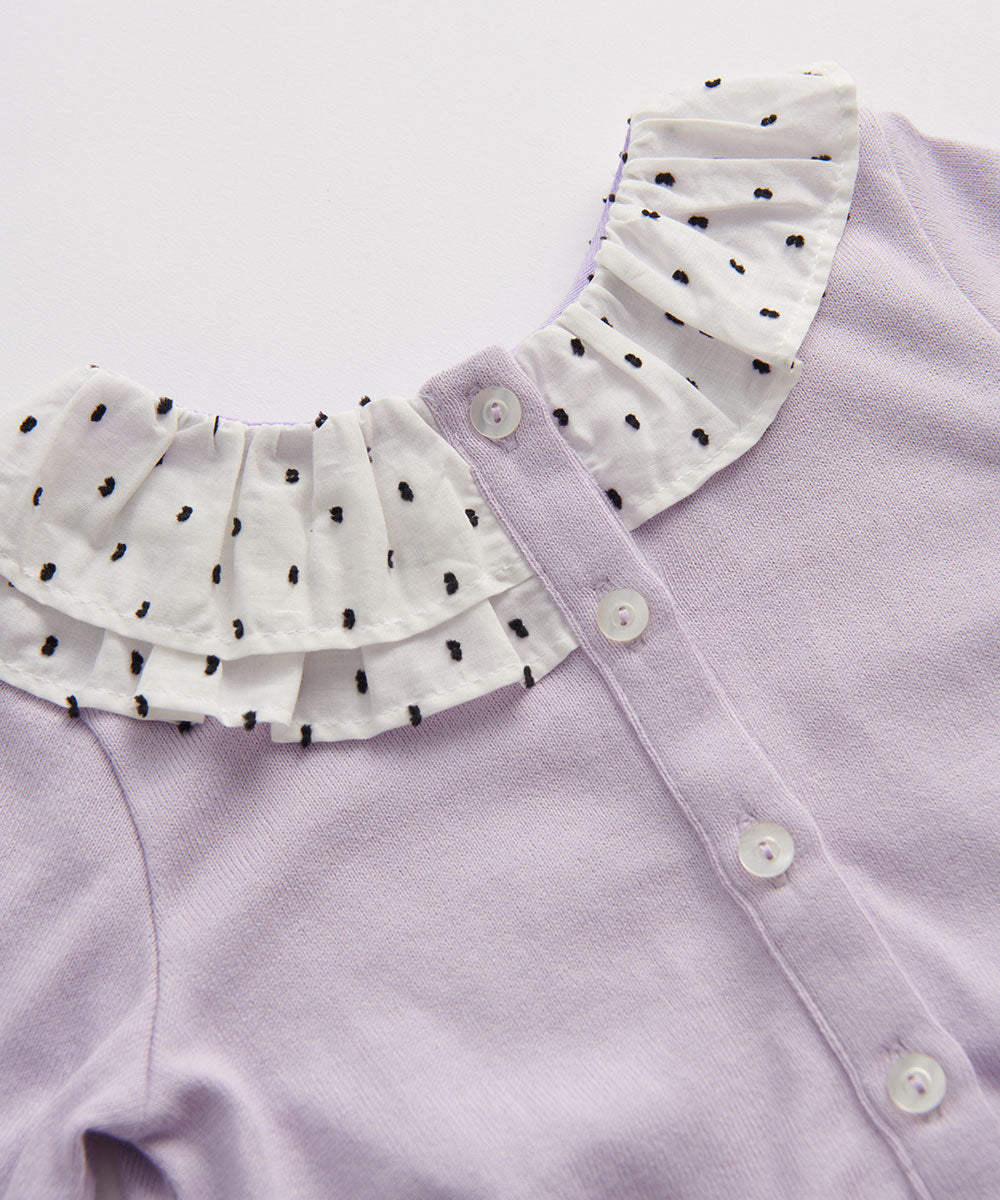 シャンソンフリルニットカーディガン