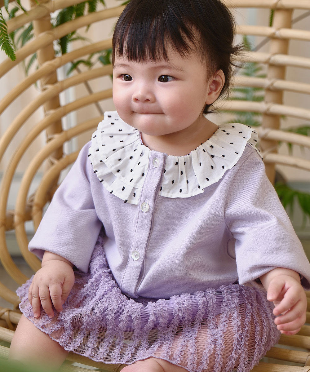 シャンソンフリルニットカーディガン