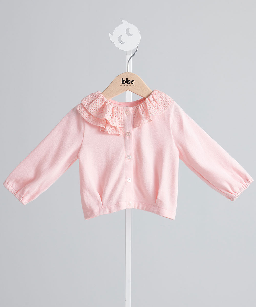 シャンソンフリルニットカーディガン