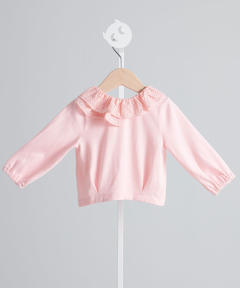 シャンソンフリルニットカーディガン