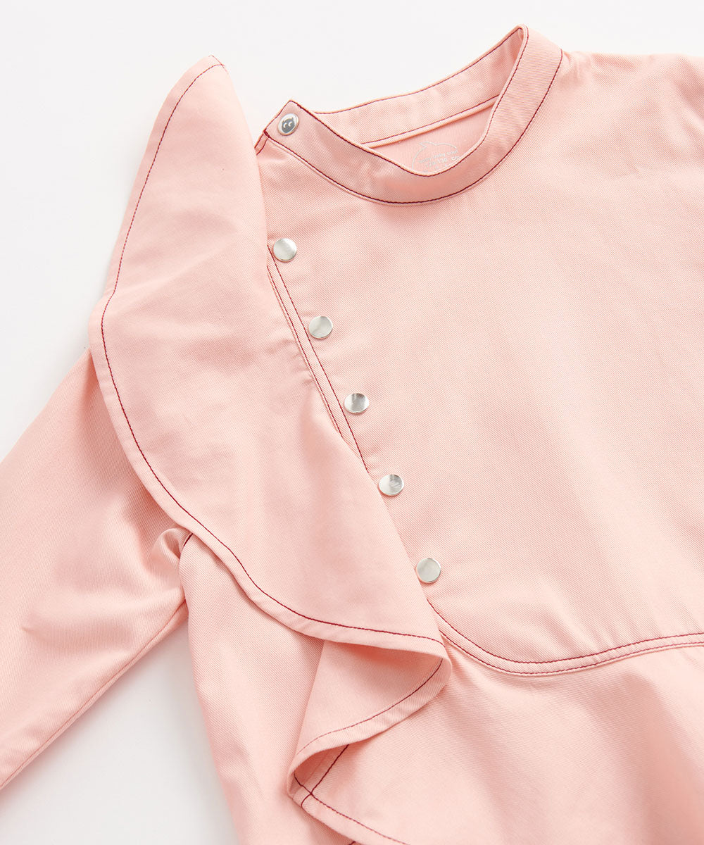 ドレーピングフリルトップス