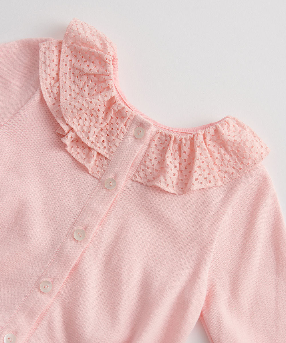 シャンソンフリルニットカーディガン