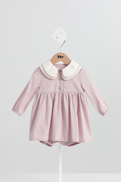 【予約商品】Luxuryコレクション - Eliseダブルレイヤードカラーワンピースロンパース