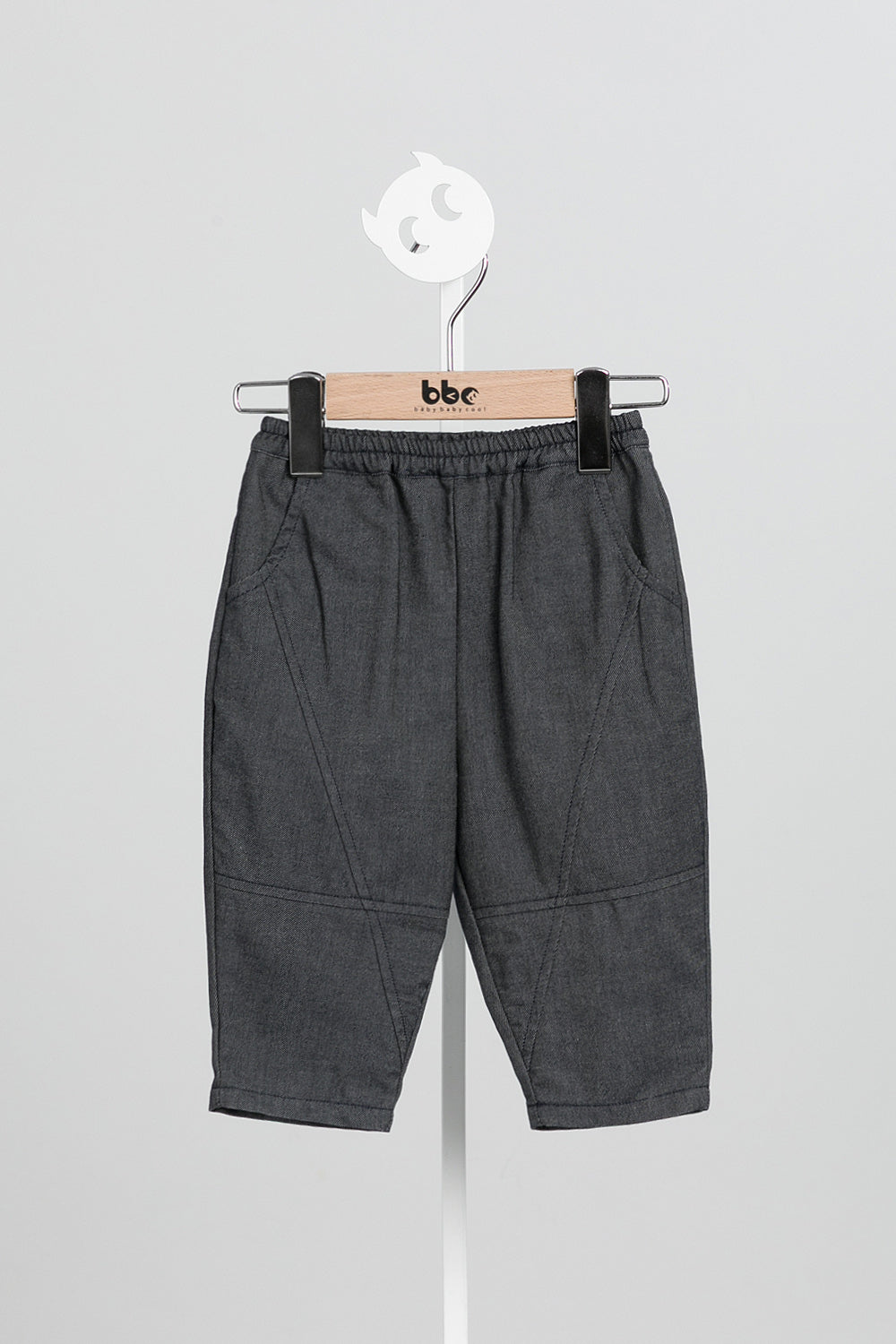 【予約商品】Mainコレクション：Peekaboo刺繍カーブパンツ