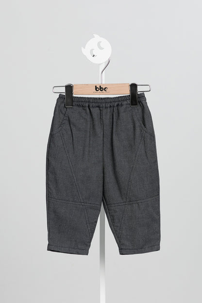 【予約商品】Mainコレクション：Peekaboo刺繍カーブパンツ