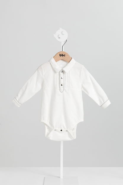 【予約商品】Mainコレクション：Monsieurリトルジェントルマンロンパース