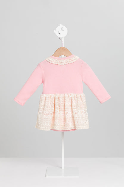 【予約商品】Mainコレクション：Petal Puffレースワンピースロンパース