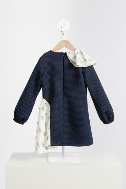 【予約商品】Mainコレクション：舞う花ロングスリーブワンピース