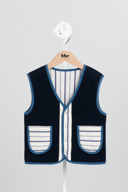 【予約商品】Luxuryコレクション：Zigzagリバーシブルベスト
