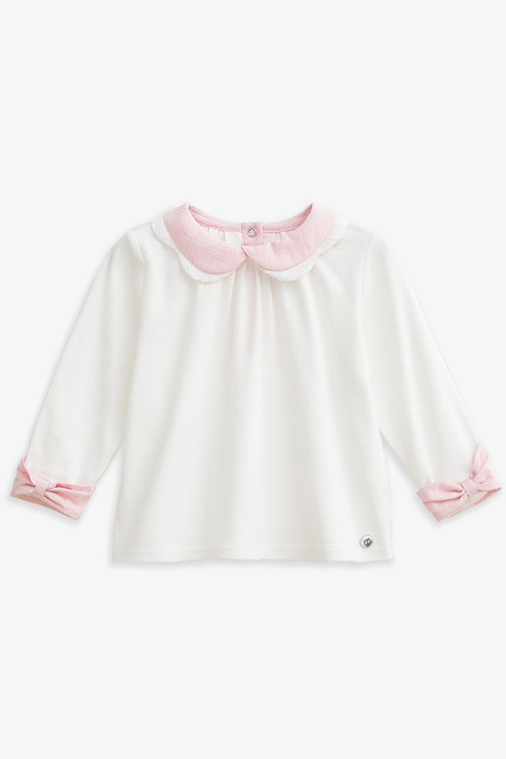 【予約商品】Mainコレクション：Lily ダブルリボンカラー長袖トップス