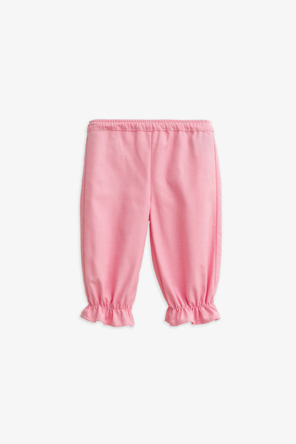 【予約商品】Mainコレクション：Elsie Bunny 裾フリル オーガニックコットン ロングパンツ