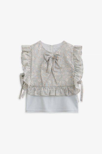 【予約商品】Luxury コレクション：Jardin フラワープリントトップス
