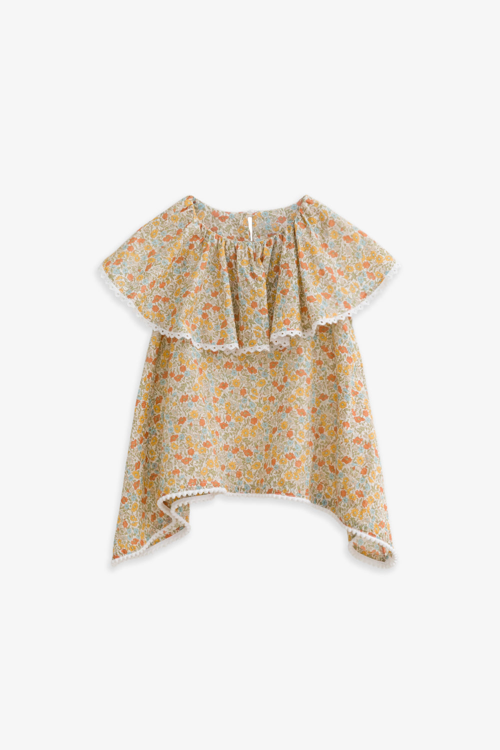 【予約商品】Luxury コレクション：Warm Garden フラワープリントサーキュラートップス
